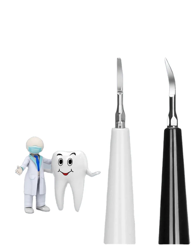 

Nice Feel Portable Scaler Dental Ultrasonic Teeth Cleaner For Family, Black/white