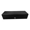 Black Color Lockable Flip-top Flip Top Cash Drawer 8 Coins Cash Register Drawer RJ12 Electronic Safe Money Box for POS System