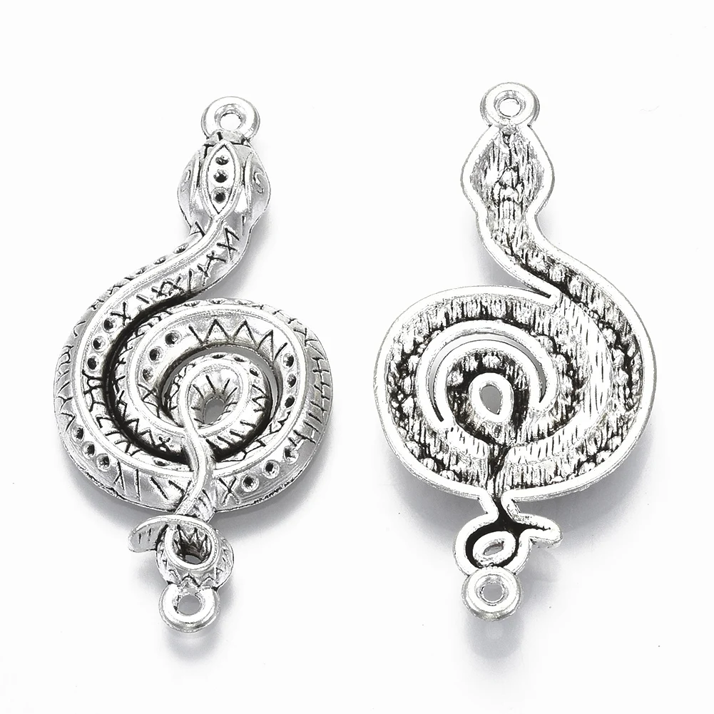 

PandaHall Snake Antique Silver Alloy Tibetan Pendants