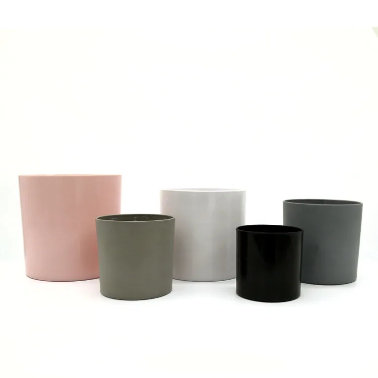 

Cylindrical Deask Simulation Ornamental Plastic Flowerpot,Flower Pots For Livingroom