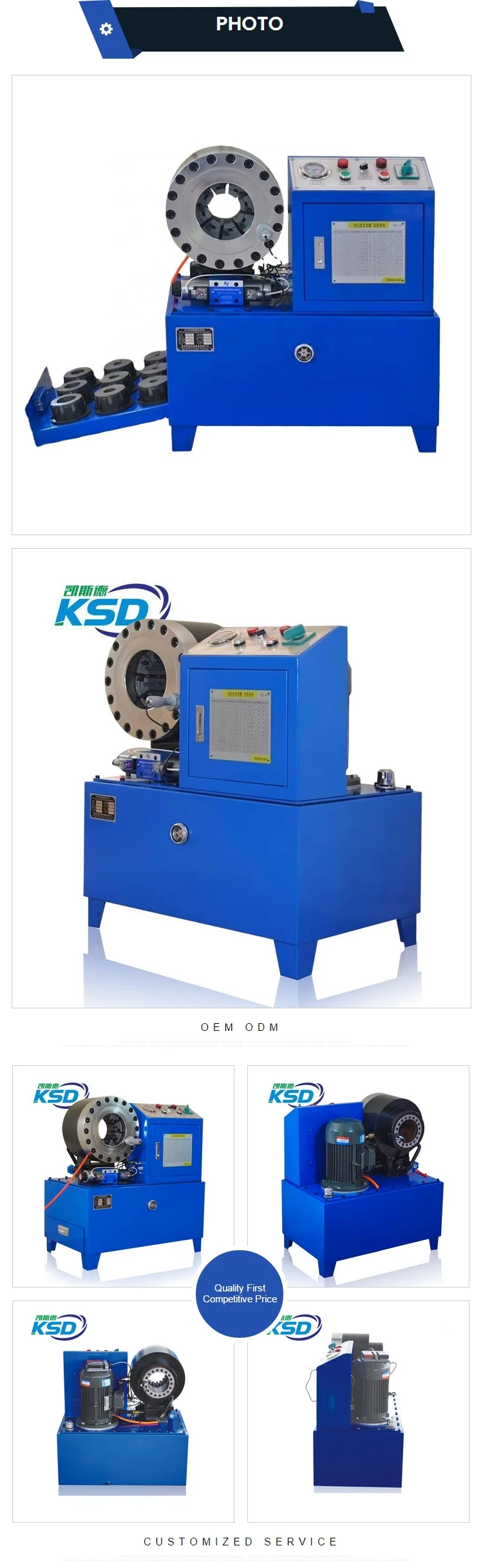 hydraulic hose crimping machine