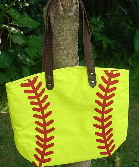 

Premium Softball Baseball Football Baseket Soccer High Quality Cotton Canvas Sport Moms Tote Bag Dom106281
