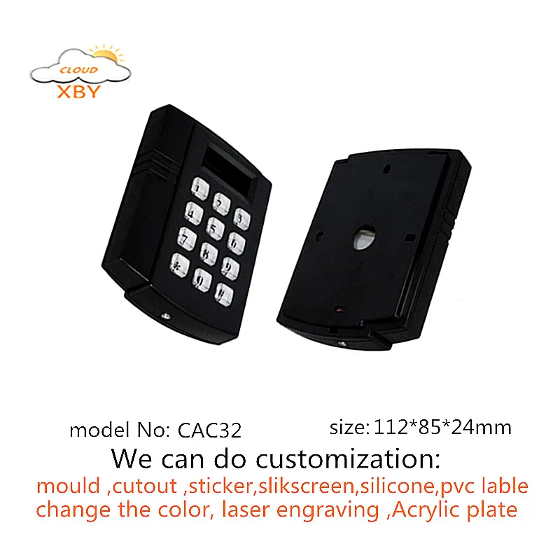 Custom Access Control Enclosure Card Reader Case 112*85*24mm plastic ...
