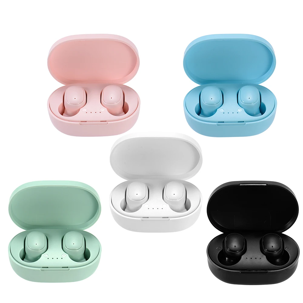 

A6S pro Wireless TWS Earphone Mini Earbuds With charging BOX noise canceling Sport Headset For smartphone, Colorful