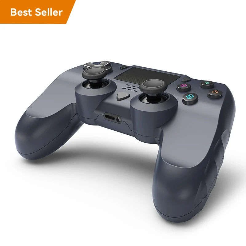 

PS4 Controller Factory Wholesale 2022 hot sale double shock ps4 joystick wireless game ps4 controller, Black/customize logo