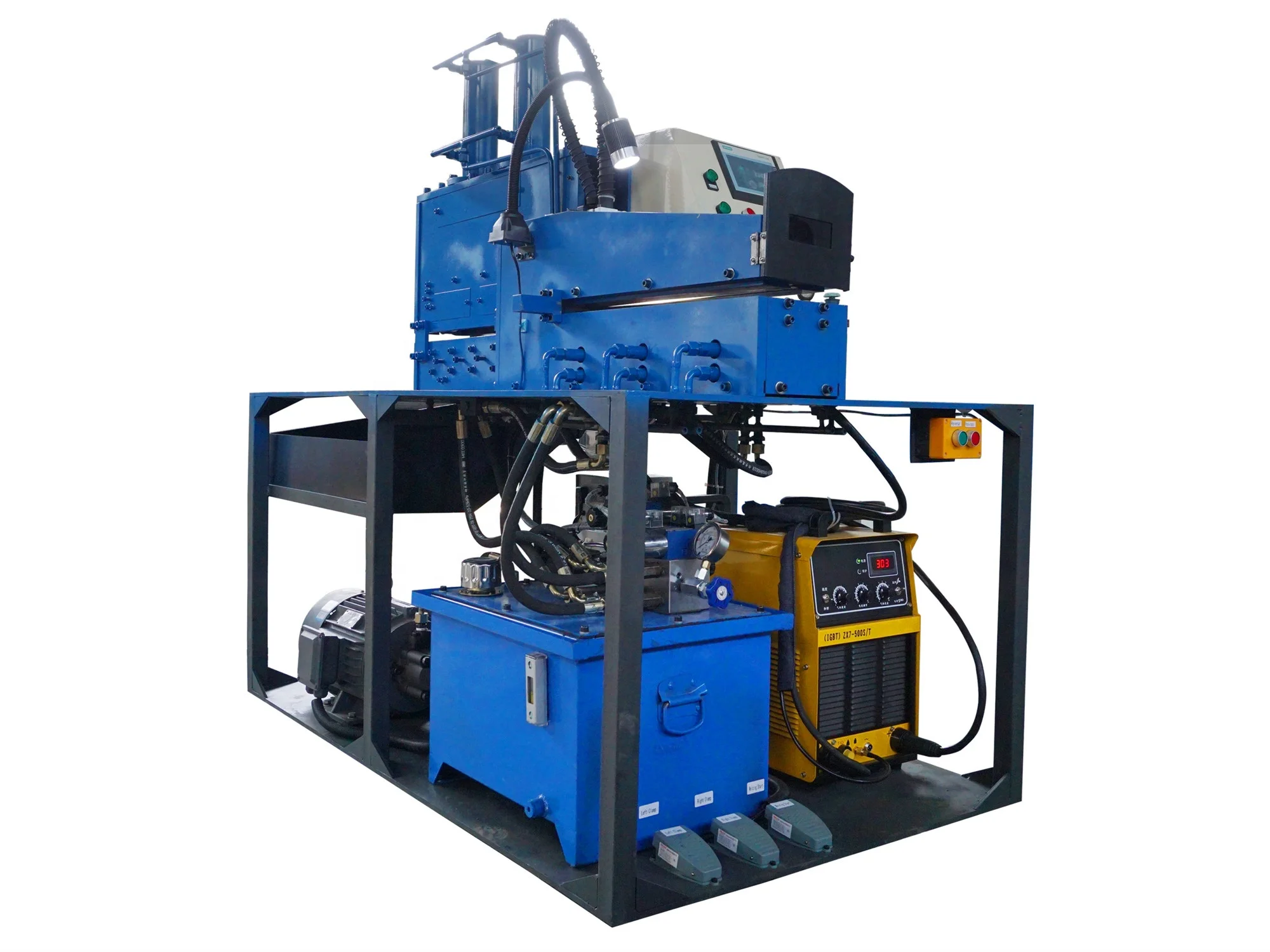 
Fully automatic horizontal shearing and welding Machine 
