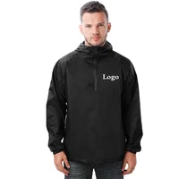 

Custom Wholesale Outdoor Lightweight Water Repellent Foldable Mens Nylon Windbreaker Jackets