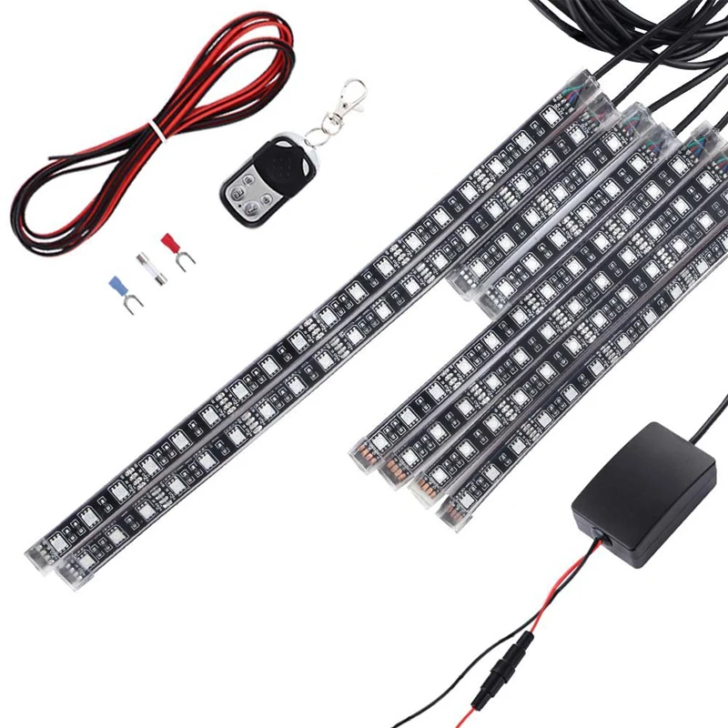 Amazon Best Sellers Motorcycle LED Light Strips with Remote Controller for Harley Davidson Honda Kawasaki Suzuki Ducati Polaris