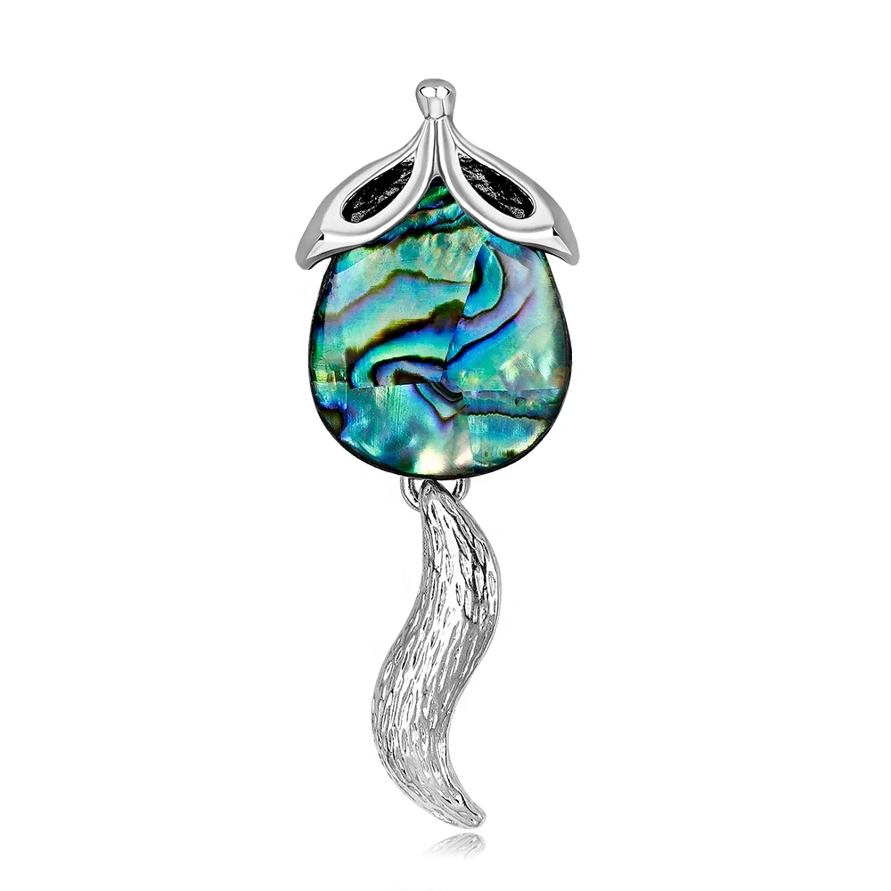 

Fashion Atmospheric Alloy Abalone Shell Animal Shape Brooch