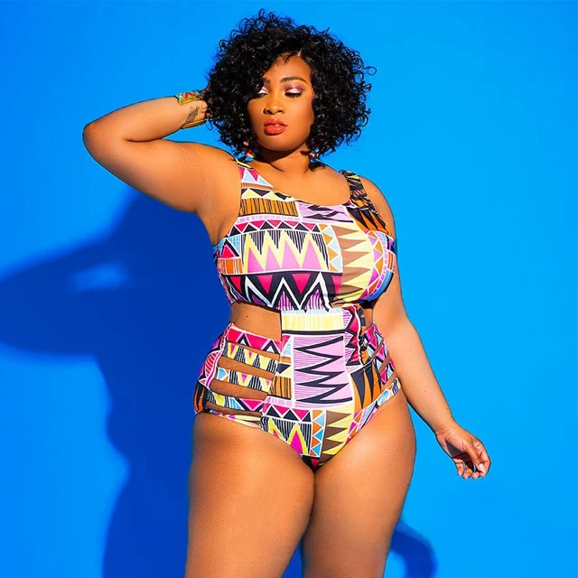 

GX9058 Wholesale african print bathing suit 2020 one piece swimsuit plus size swimwear bikini for fat women, Picture