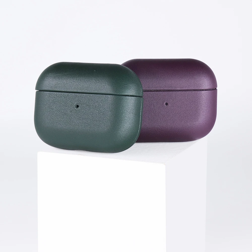 

Luxury Fashion Genuine Leather headphone Protective Case For AirPods pro Case For Leather Airpods 2 Case, Custom color