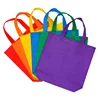 Eco-friendly Custom Size Reusable Handled Promotional Pla Non Woven Supermarket Shopping Bags With Logos