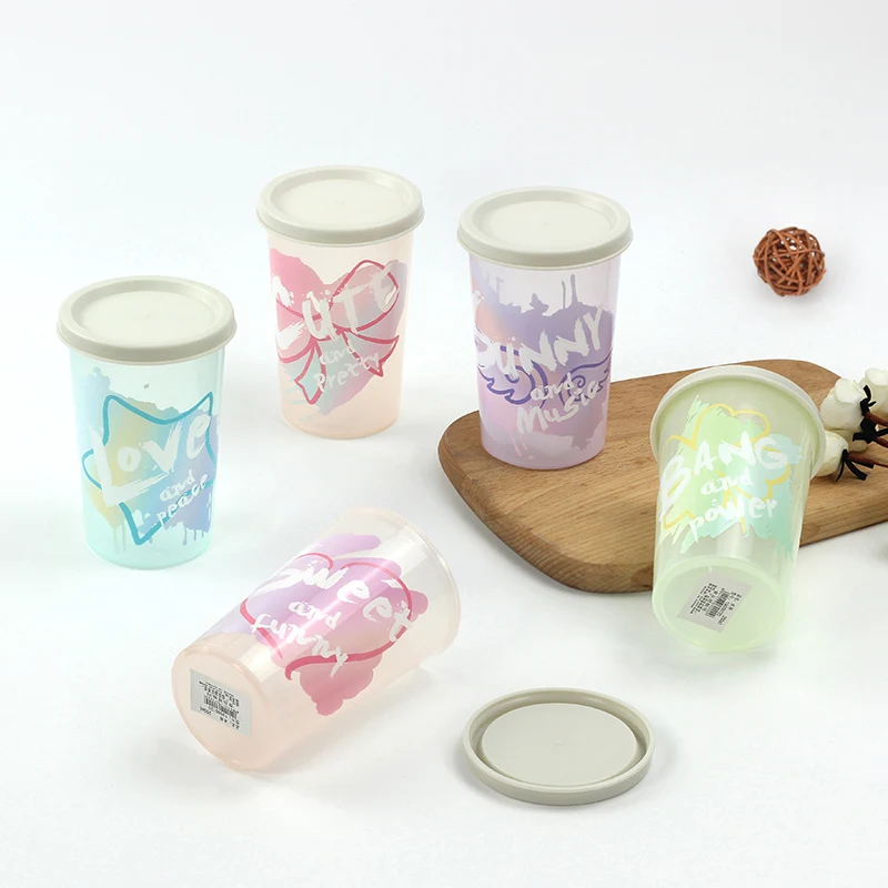 New design 2019 drinking beverage/coffee reusable pp plastic cup