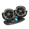 New Style Car Truck Fan 12V/24V Optional Universal Double Head Powerful Cooling Electric Fan Wind Fan 360 Degree Rotatable