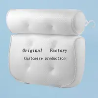 

Spot wholesale 3D air mesh spa bath pillow bathtub pillow with suction cups