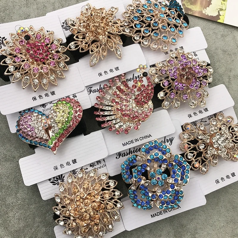 

PUSHI rhinestone hair pins girls Accessories mix wholesale hair band Headbands for Women crystal Hair Bands