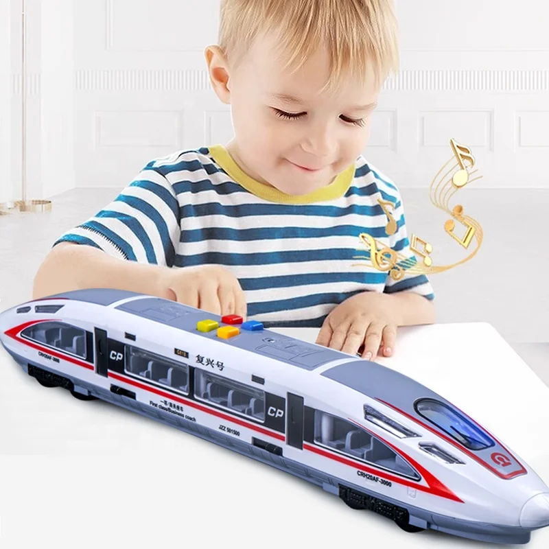 

New design Children's toy electric universal train with light and sound and harmony train toy for kids