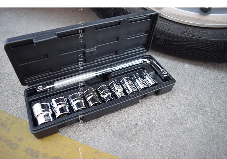 Vtear Auto Reparatie Tools Professionele 46 Pcs 1/4inch Socket