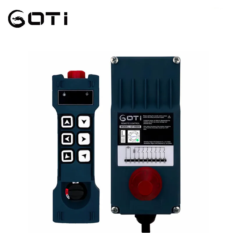 

GT-RS06 (1TX+1RX) Industrial Radio Wireless Crane Hoist Remote Control Switch 6 Channel Replace UTING F21-E1B F21-E1 TELEcontrol