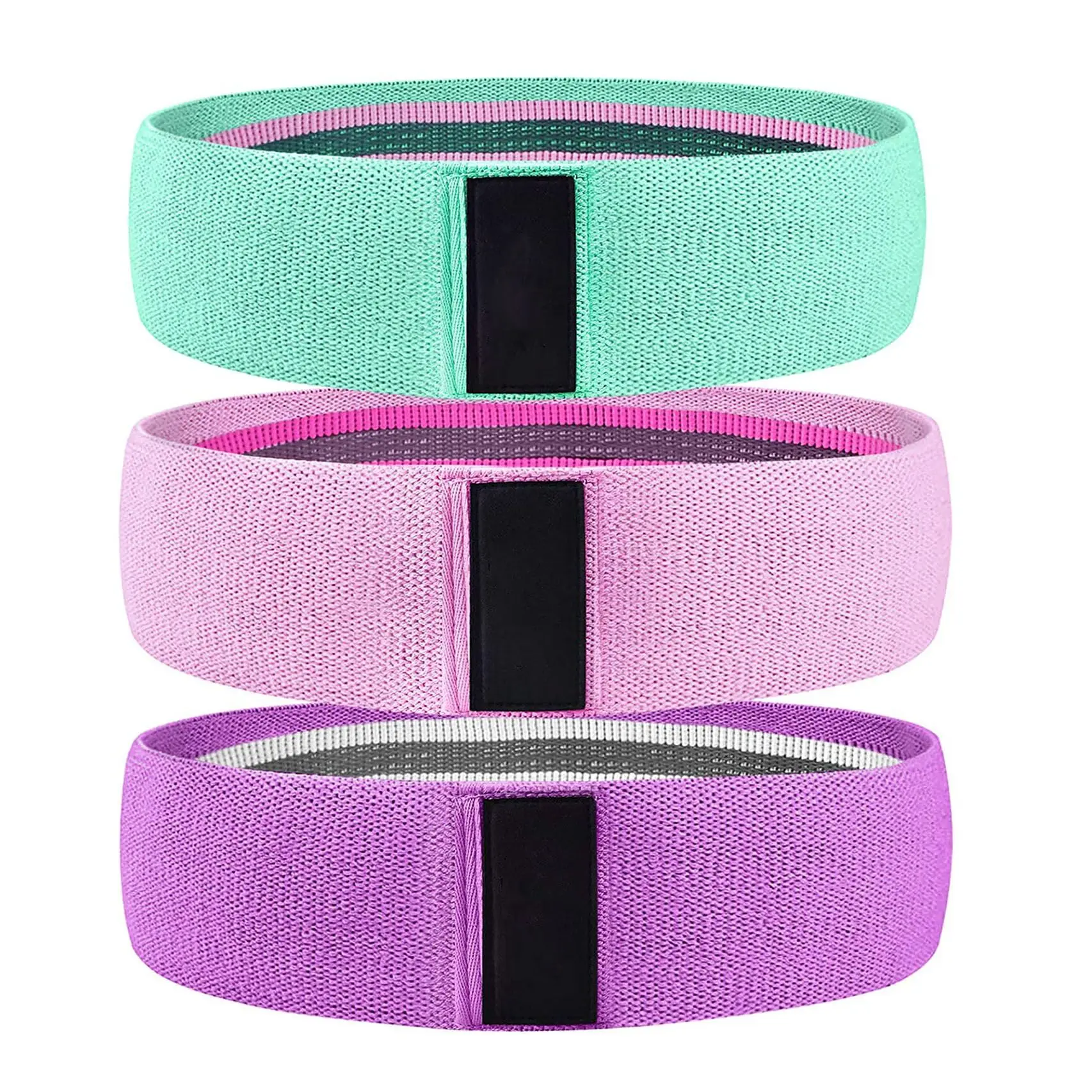 

Hip Bands Hot Sale Non-slip Workout Gym Yoga Fitness Exercise Stretching Resistance Hip Band, Green