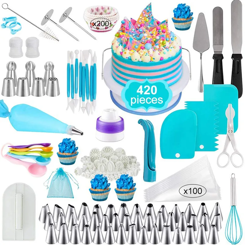 

420Pcs Fondant Cake Supplies Decorating Tools Party