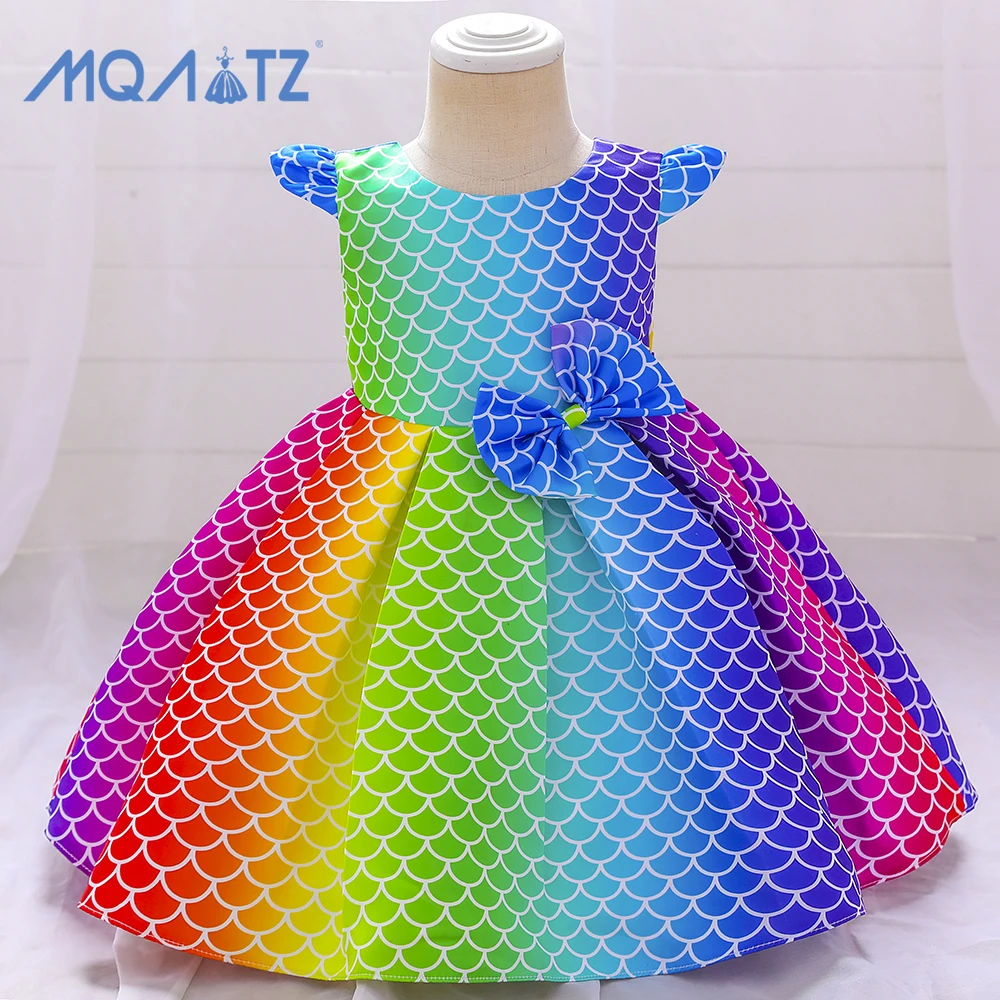 

MQATZ 2021 new princess dress Amazon hot sale Cartoon mermaid children dress puffy skirt