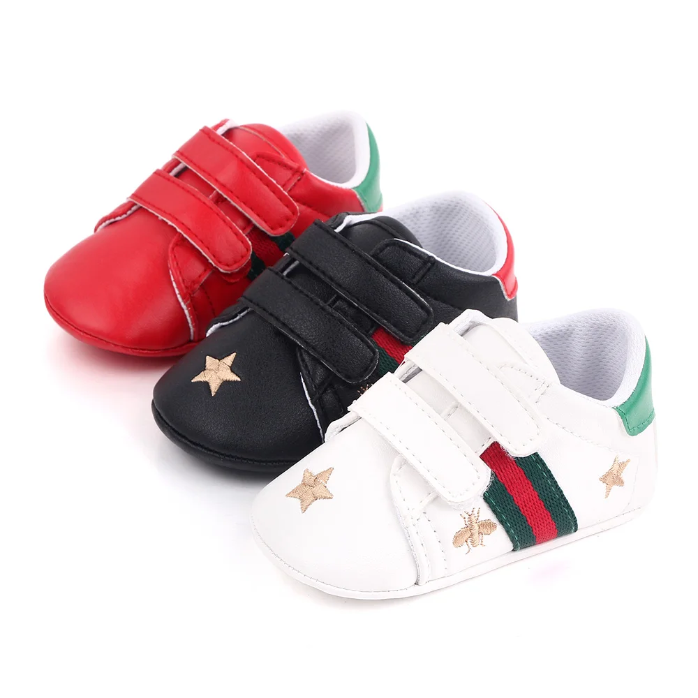 

New arrival autumn sports style unisex baby shoes wholesale, White/black/red