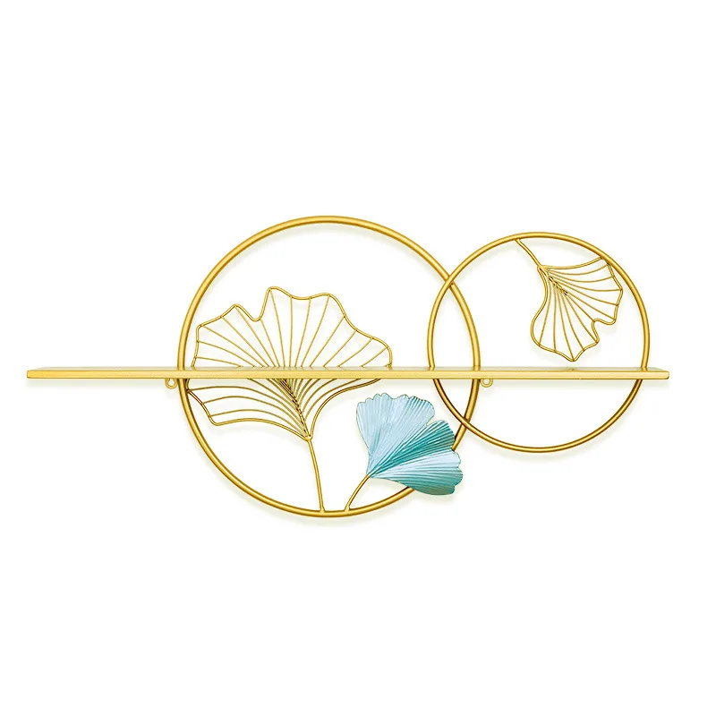 

New Chinese style wall decoration iron wall pendant bedroom wal lstorage wall hangingsliving room