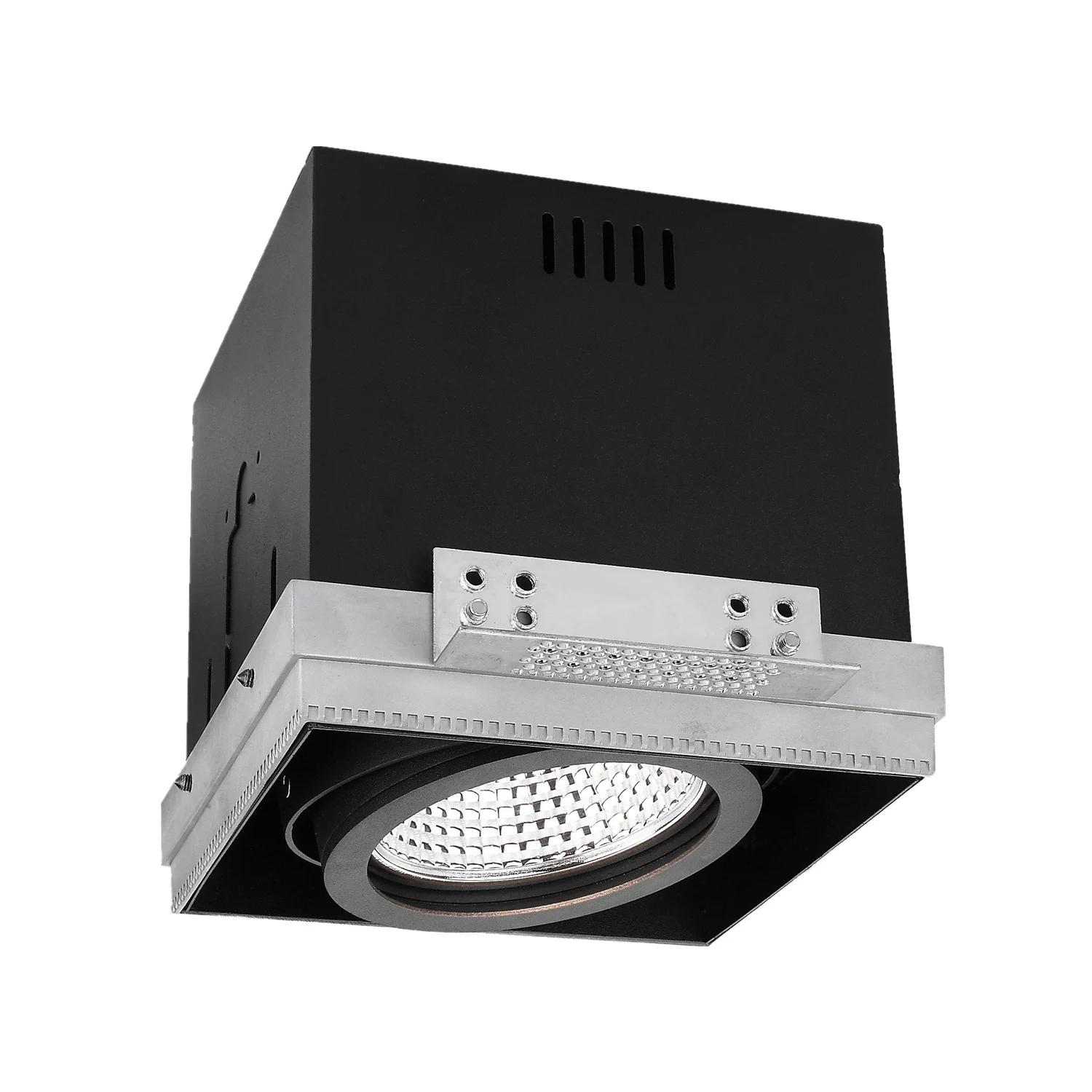 Vellnice popular 30 watt cob led recessed downlight high CRI gimbal spot light square box