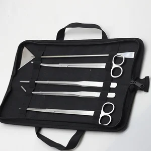Image of P-P004 Aquarium Aquatic Toolkit Scissors Clip Flat Sander Aquarium Cleaning Kit