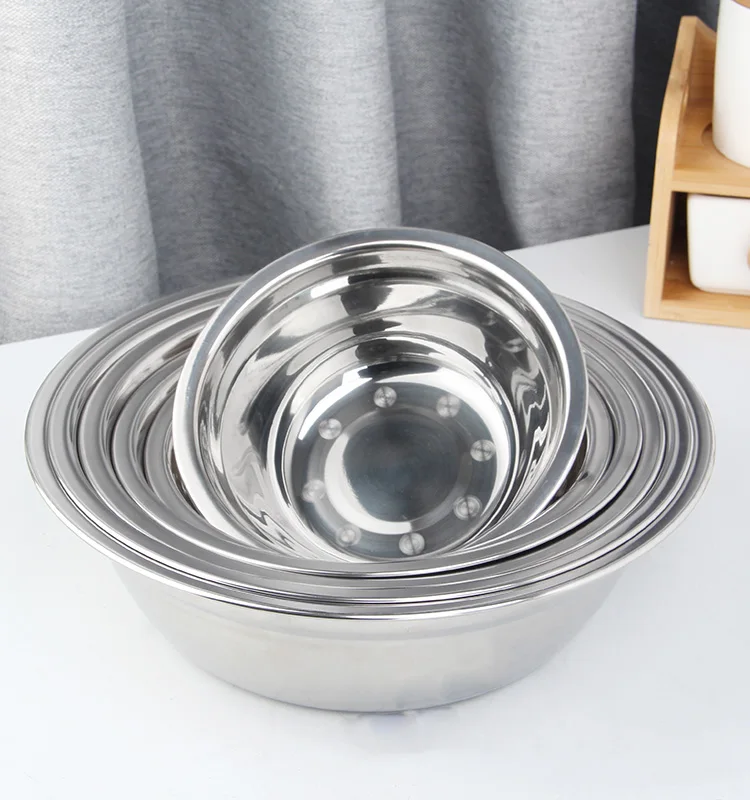 低价批发厨房菜盆水槽碗盆单层沙拉蔬菜凉面汤碗