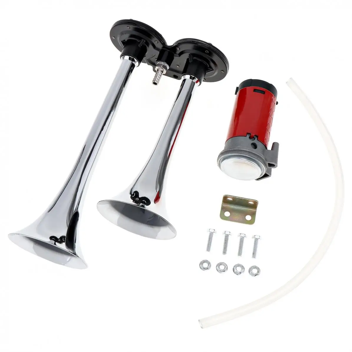 Sample Available Chrome Zinc Dual Speaker Horn 12v 24v Electric Truck