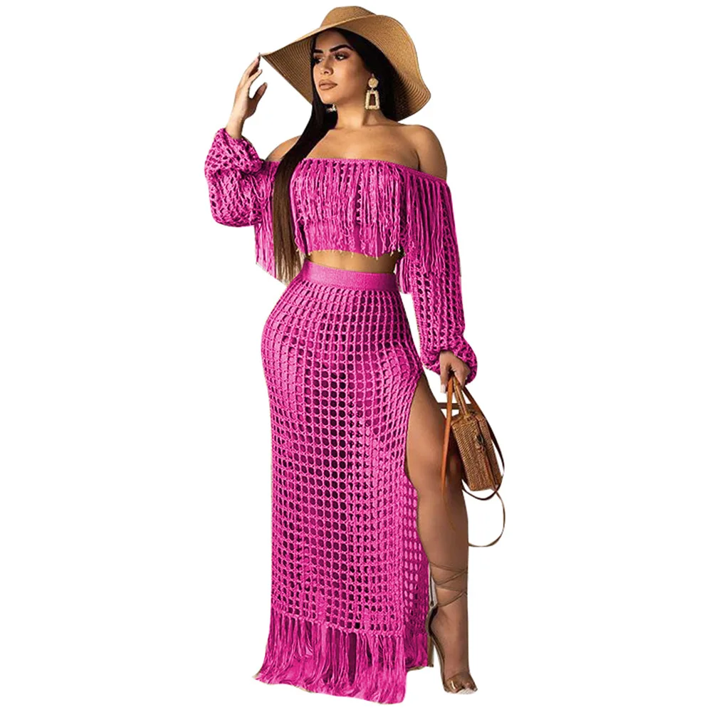 My-8 Women Sexy Tassels Hollow Out 2 