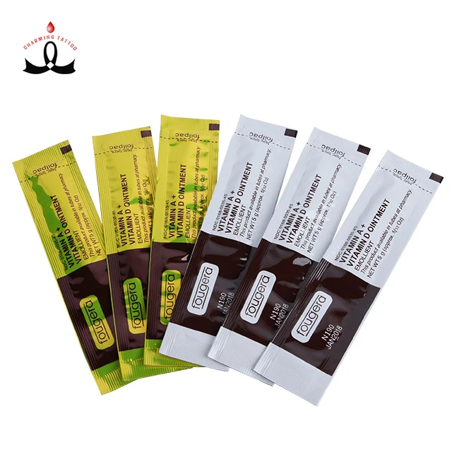 

2019 Top Quality Tattoo Repair Cream VITAMIN A+D Repair Cream For Dry Skin and Prevent Scar, Gold & brown