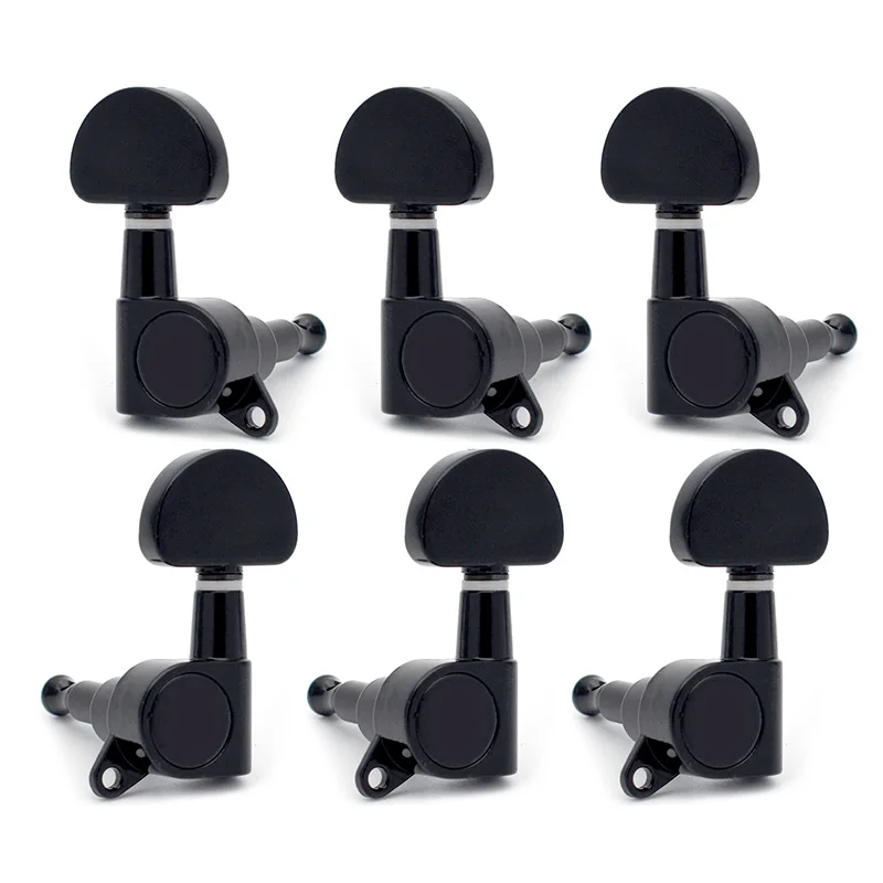 

3R3L Sealed Tuners String Machine Heads Set Keys Guitar Tuning Pegs for Electric Guitar or Acoustic Guitar, Black