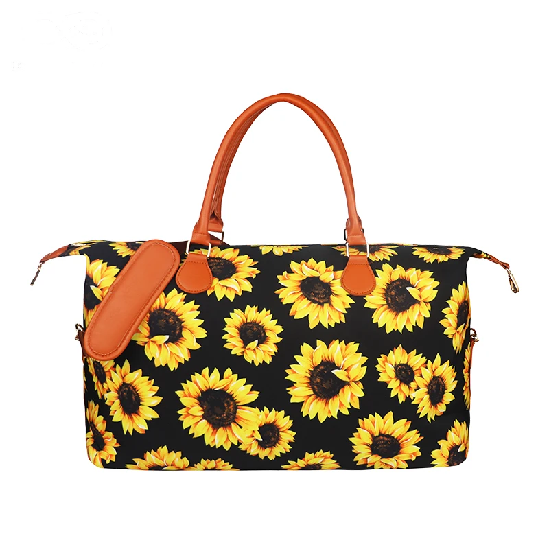 

Sunflower Print Handbag Wholesale Fashion Large Capacity Personalized Hot Sale Sunflower Tote Bag, As pics show