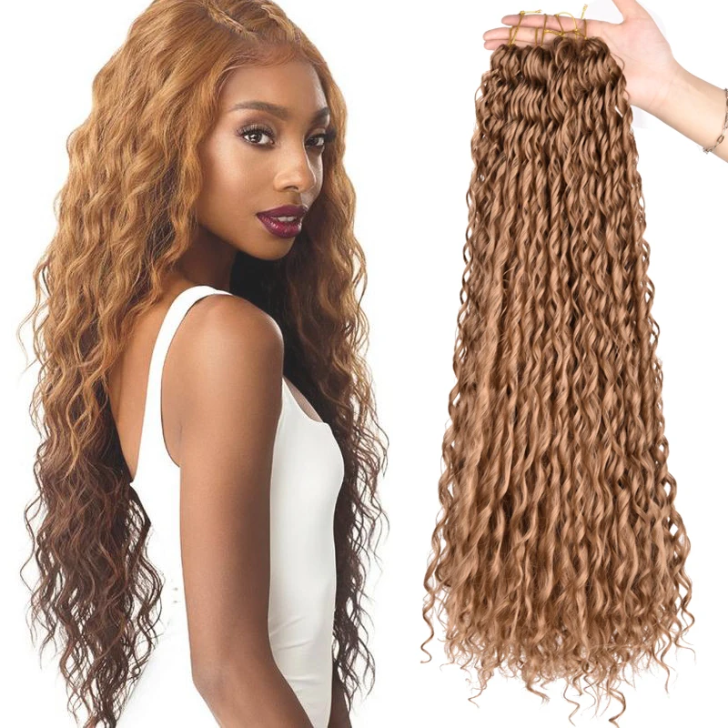 

24inches Ocean deep water Wave Braiding bundle Hair Crochet Braids Hair water wave crochet in Synthetic Hair Extension