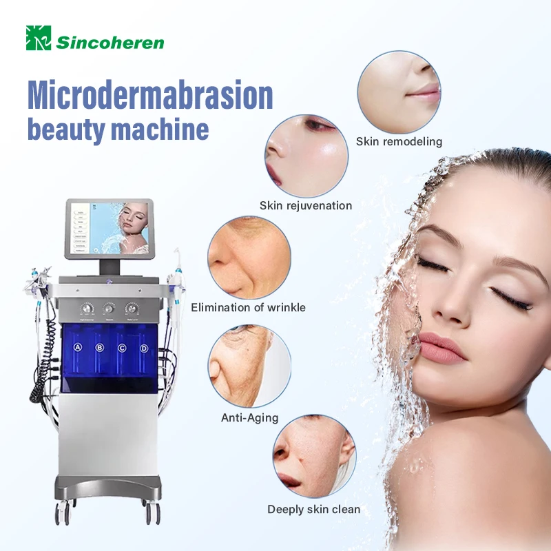 

Factory Price New Face Hydra 6 in 1 Dermabrasion Machine Beauty Laser Diamond Dermabrasion Machine