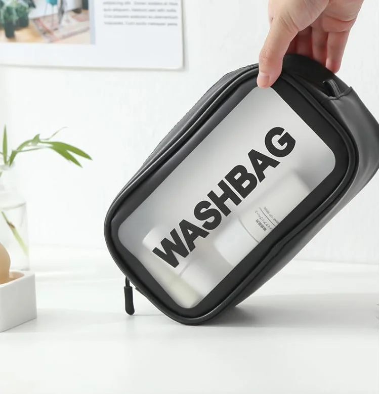 

2020 Popular Makeup Cosmetic Storage bag Trousse de Toilette Women Waterproof Toiletry Bags, Transparent