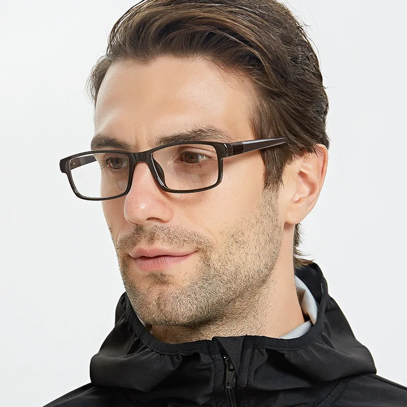

High Quality Classic Square Frames TR90 Eyewear Optical Blue Light Blocking Glasses Eyeglasses Men, 5 colors