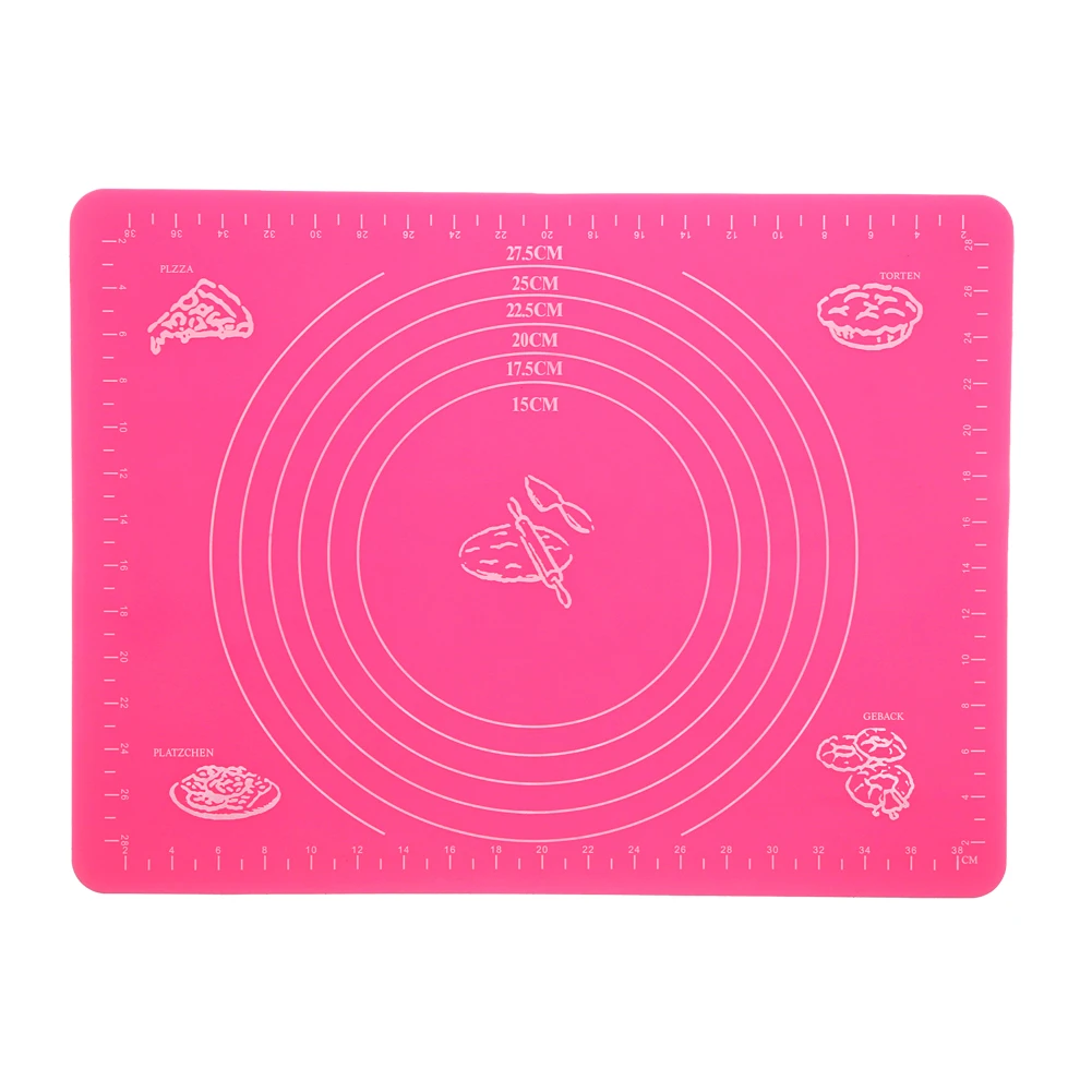 

Non-slip Food-grade Silicone Pad Thickening Kitchen Rolling Mat, As request, customized color