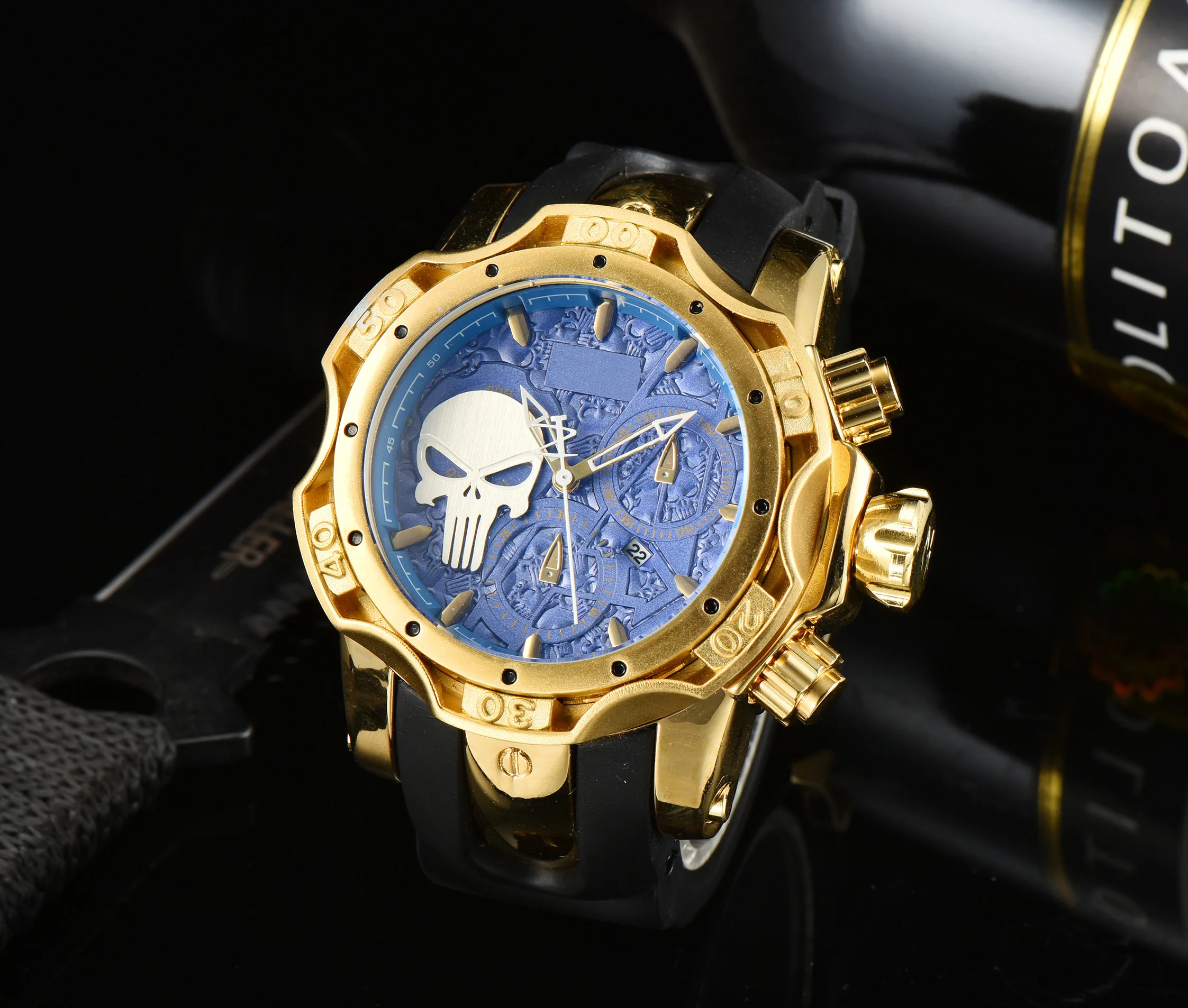 

NOOB Hot Selling Men's Brand Watch invicta Silicone strap Fashion Appearance Reloj de cuarzo relojes para hombres