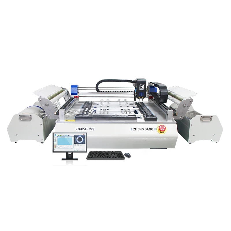 

ZB3245TSS Electronic components Surface Mounter Device LED SMT Pick And Place Machine Mini Automatic Pcb Assembly Machine 2 Head