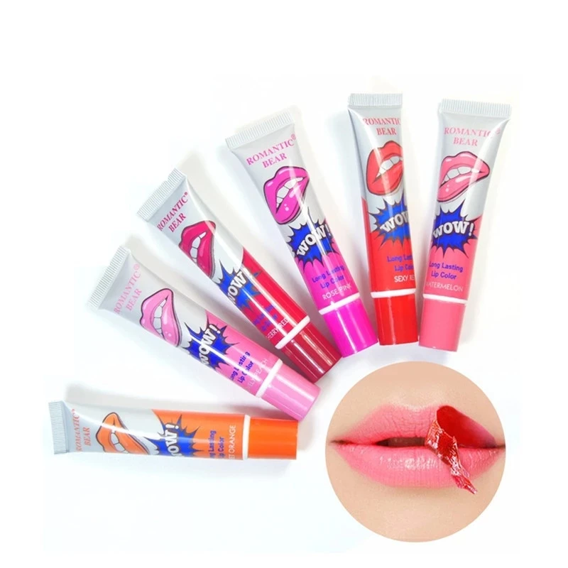 

Romantic Bear Hydrating And Waterproof Peel Off Fruit Lip Gloss, 6 color