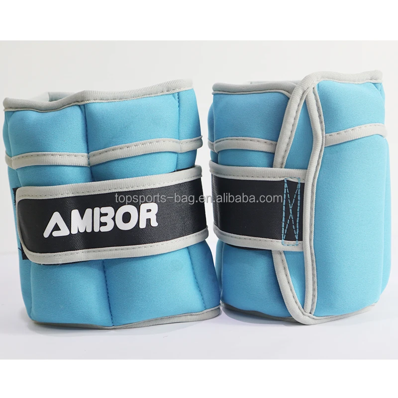 

Custom Logo Neoprene Adjustable Ankle Weights with Removable Weight for Women Men Kids