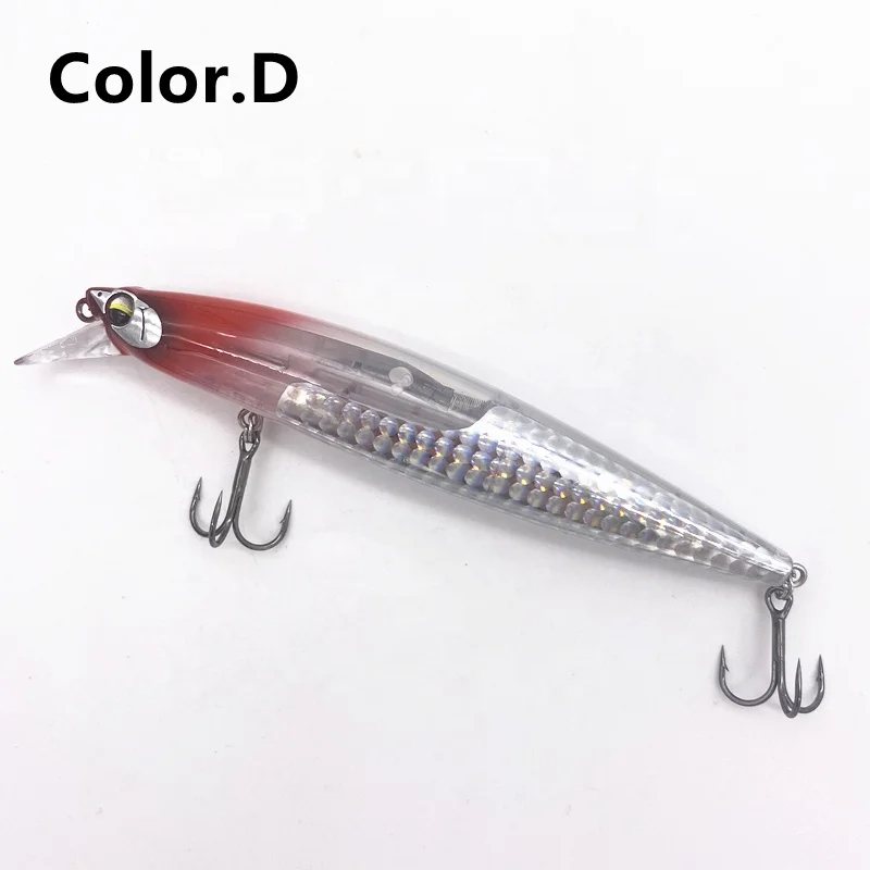 

TY 13cm/20g Floatng Sea Bass Lure Flash Bait Fishing Minnow Lures with Flash Blade Hard Floating Wobblers Crankbait