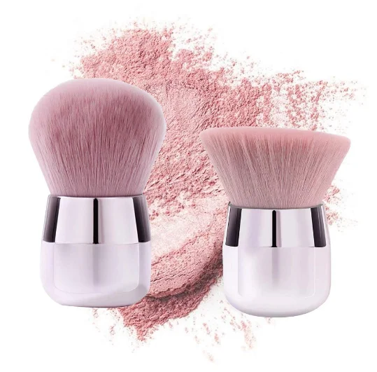 

2Pcs Kabuki Makeup Brush Set Blush Foundation Powder Brush, Customized color