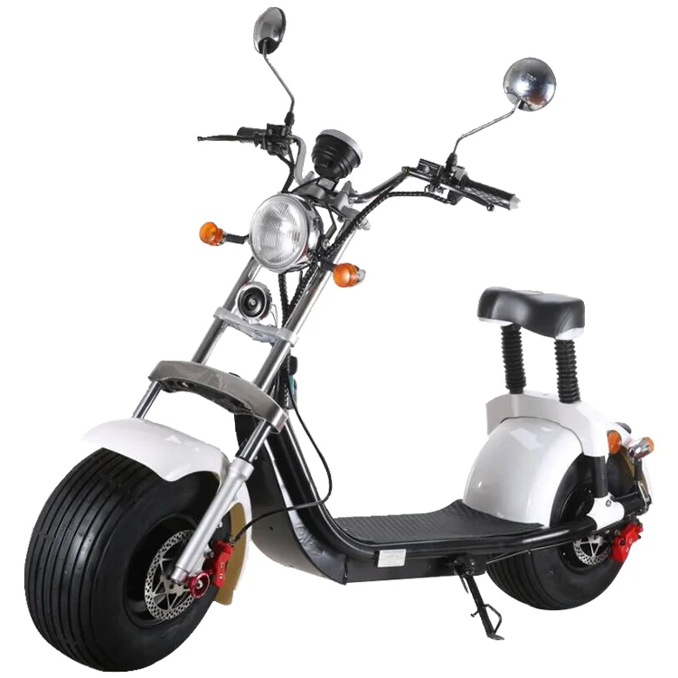 

Holland Warehouse New EEC/COC Approved Citycoco 3000W Haley Electric Scooter with Removable Battery City Coco Motorcycle, Black