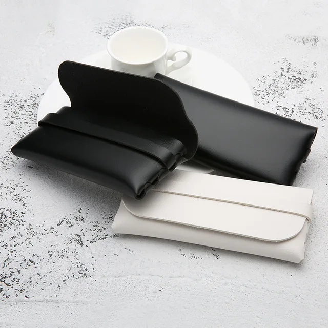 

Leather Handmade Glasses Case Durable Portable Cassette Sunglasses Case Pvc Leather Glasses Soft Case