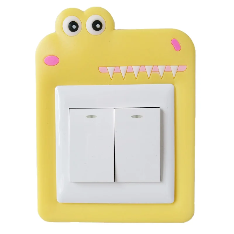 

Silicone Home Decoration Creative Power Socket Stickers Cartoon Waterproof Cute Switch Stickers Wall Stickers